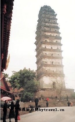 白塔临江