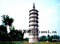 万部华严经塔(白塔)